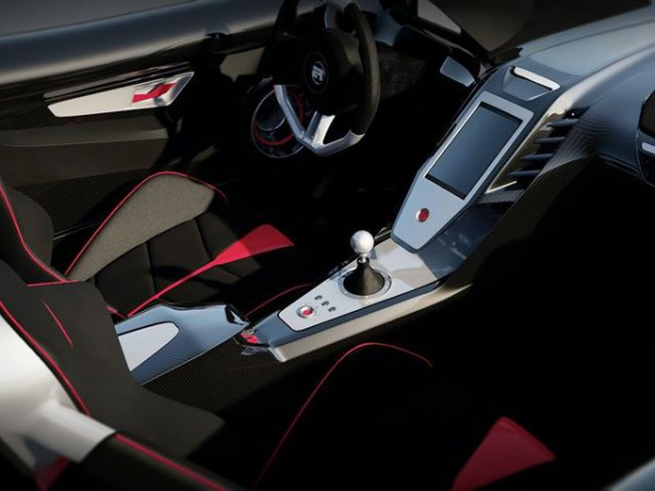 American supercar ER W70 interior view