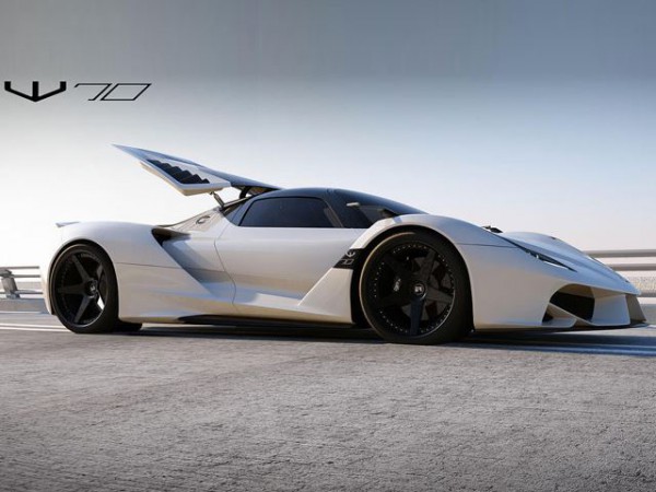American supercar ER W70 side view