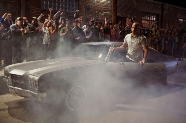 Dom Toretto's 1970 Primer Chevrolet Chevelle SS front three quarters