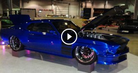 My Car Story with Lou Costabile 1969 Ford Mustang Custom RestoMod with a 572 engine in Super Blue