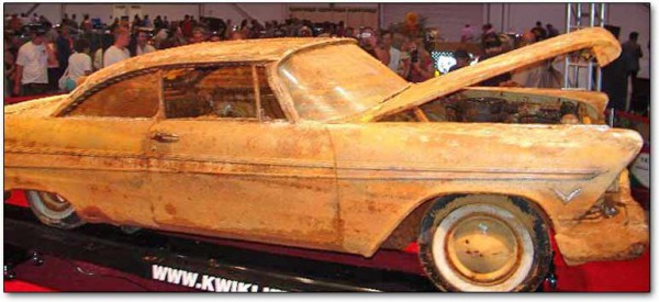 1957 plymouth belvedere time capsule side view