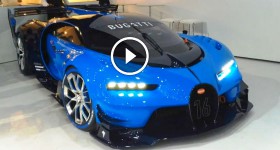 Bugatti Vision GT - real car start up revving moving