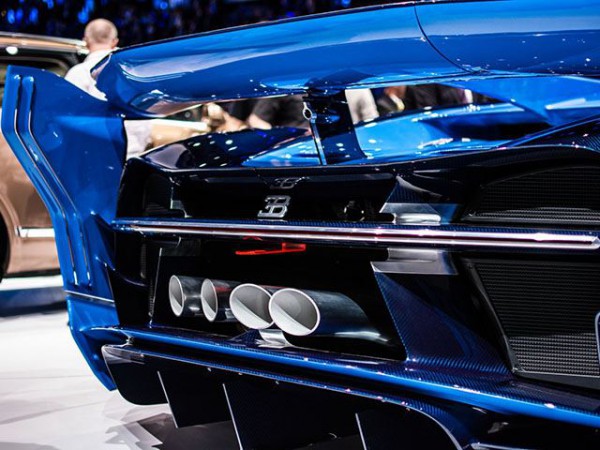 Bugatti Vision Gran Turismo rear end close up