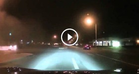 High Speed Stolen Motorcycle Car Chase