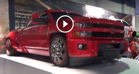 Slammed Chevy Truck Dually by American Force 2015 Sema Motor Show