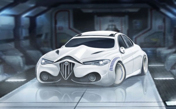 Alfa Romeo Giulia 'Stormtrooper Edition' front three quarters