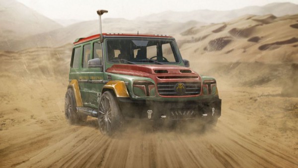 Boba Fett Mercedes G-Class front three quarters