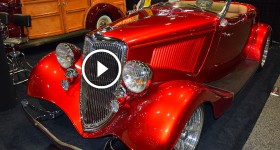 Classic Custom Ford Hot Rod Convertible at 2015 Sema Motor Show