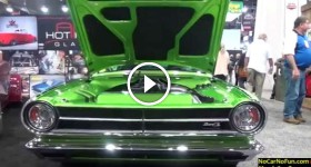 Lime Green Restored Dodge Dart at 2015 Sema Motor Show