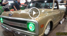 Slammed Chevrolet C10 Truck 20 8350 at 2015 Sema Motor Show