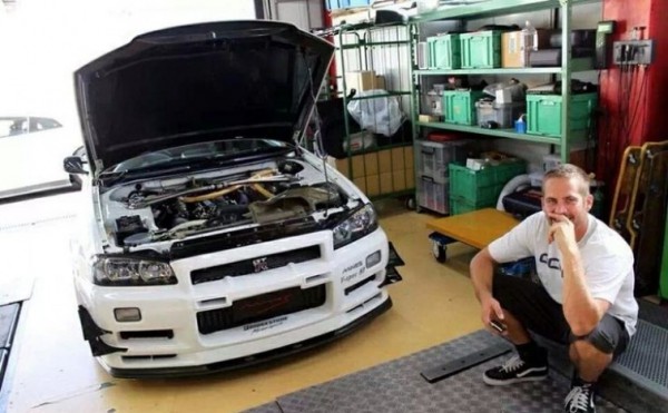 Paul Walker and Nissan Skyline GTR R34