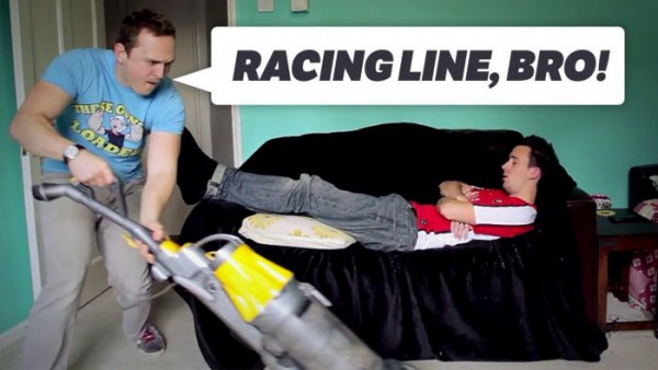 Racing line, bro!