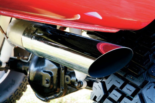 1970 Dodge Crew Cab - Cummins Swap Power Wagon exhaust pipe close up