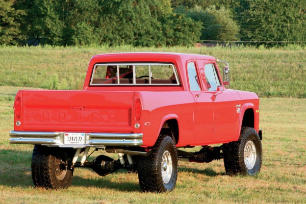 1970 Dodge Crew Cab - Cummins Swap Power Wagon rear three quarters