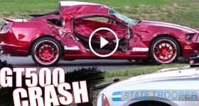 Shelby GT500 crashes into Brand New Truck