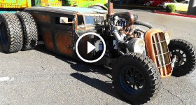 Welderup 'Train Car' Dually Rat Rod SEMA 2015