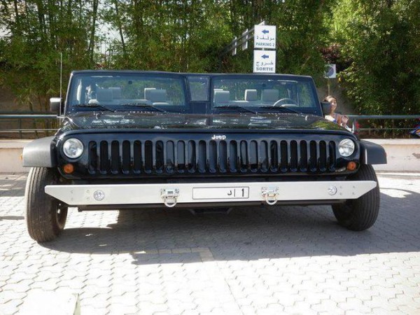 doublewide jeep in dubai front end