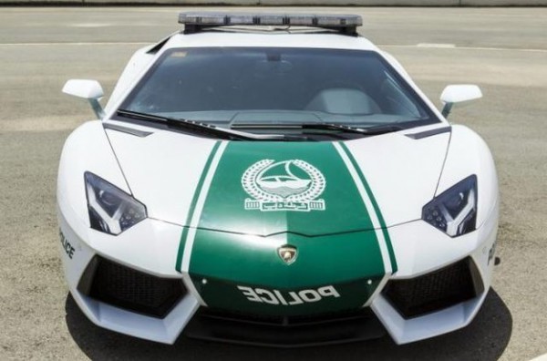 lamborghini police car from dubai front end