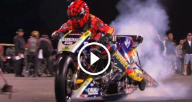 Top Fuel Motorcycle Import vs Harley - Larry Spiderman Mcbride 5.83et @ 232mph