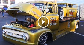 1953 Ford C750 1930 Model A Hogie Shine Hauler SEMA 2015