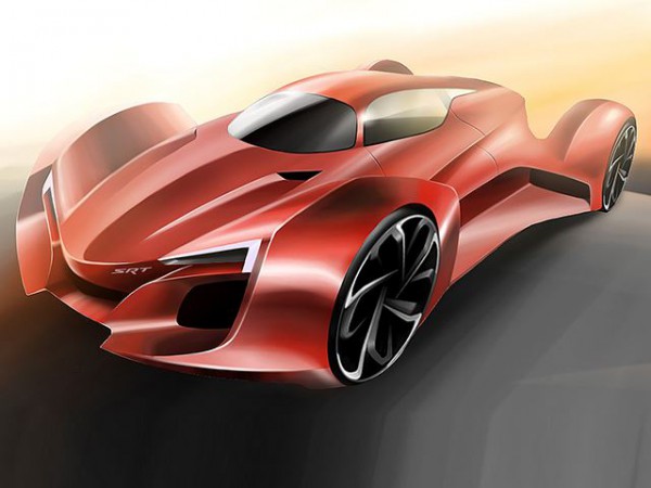 2025 Dodge SRT Hellcat concept front side three quarters
