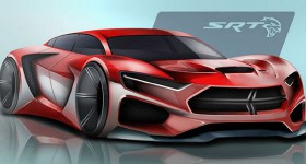 2025 Dodge SRT Hellcat concept front three quarters - cl