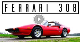 FERRARI 308 GTSi - 1980 - Full test drive in top gear - V8 Engine sound SCC TV