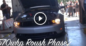 Roush Mustang Phase2 Blown Coyote 570whp Dyno