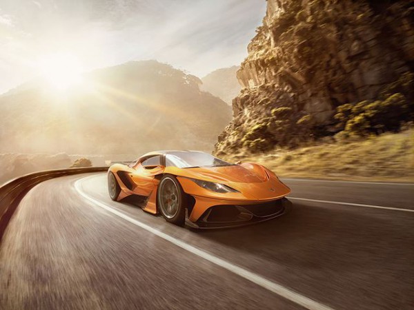 Apollo Arrow driving on the highway