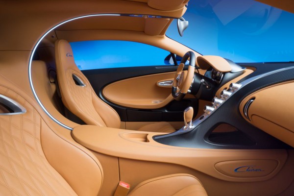 Bugatti Chiron interior side view