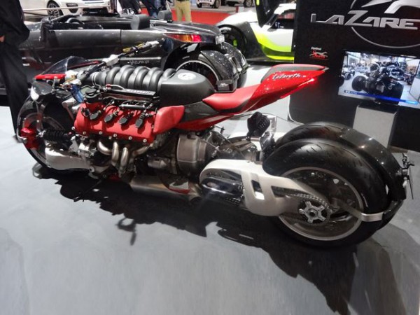 Lazareth LM847 motorcycle rear side three quarters