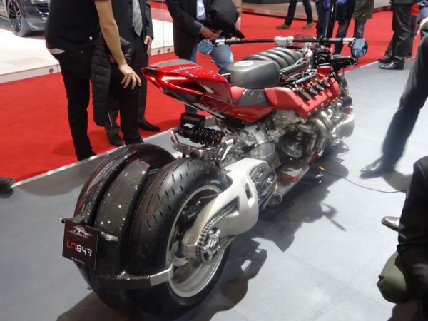 Lazareth LM847 motorcycle rear three quarters right side