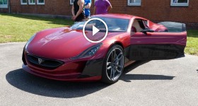 Rimac Concept One Electric Supercar and Tesla Roadster