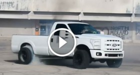 700 horsepower Ford single cab diesel burning out! #SalinasPhotgraphy