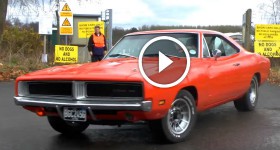 How muscle cars leave a muscle car show in the wet