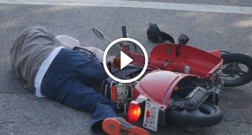 BAIT MOPED Bike PRANK ENDS IN KNOCKOUT!!!