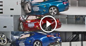 Car Crash Tests 2016 Mustang Camaro & Challenger - American Muscle Car