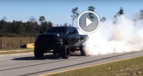 Lifted 2012 Dodge Ram 2500 Cummins 6.7L Tuner + 5inch TBE BURN OUT