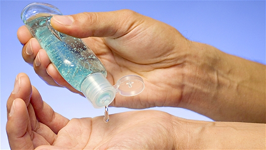 De-ice your car handle with hand sanitizer