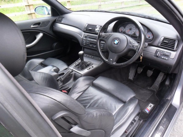 E46 BMW M3 interior view