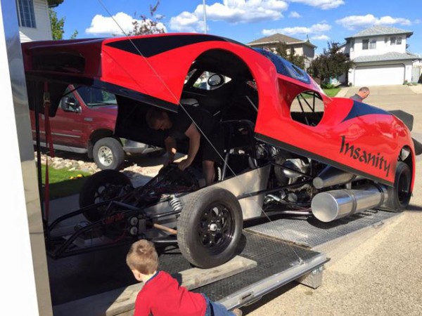 Ferrari Enzo Inspired Jet Car front three quarters opened