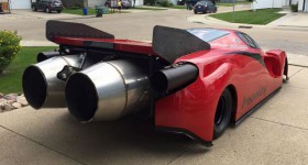 Ferrari Enzo Inspired Jet Car rear three quarters - cl