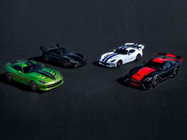Four Dodge Viper cars