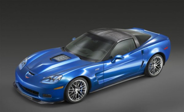 2009 C6 Corvette ZR1 front three quarters top view