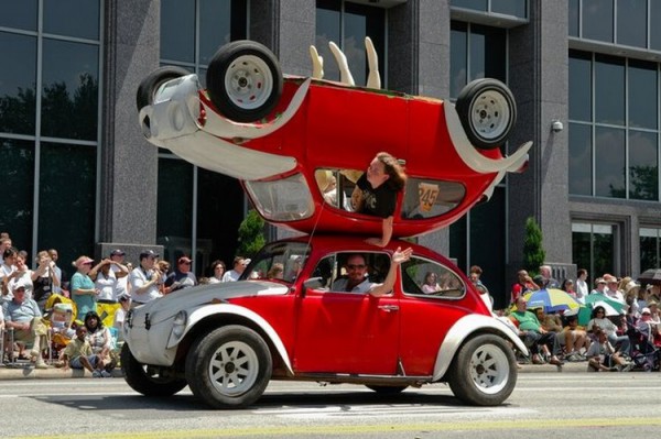 Custom made Double Decker VW Bug