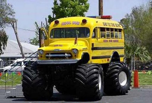 Custom made off-road school bus