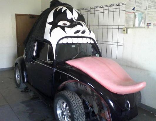 Gene Simmons custom crazy rock star car