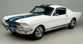 Top 10 Mustangs - 1965 Ford Shelby Mustang GT350 front three quarters - cl