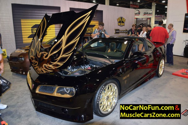 customized-modern-pontiac-trans-am-at-sema-2016-front-three-quarters-view